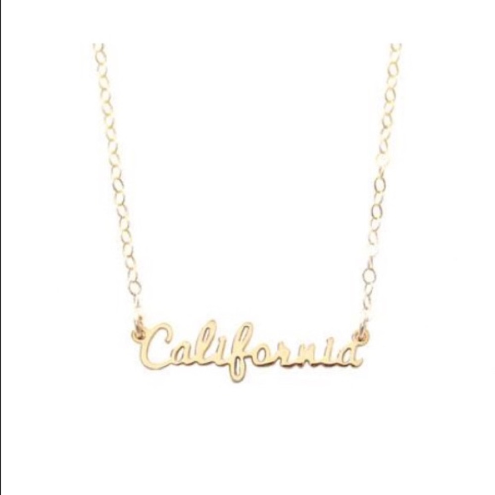 Seoul Little California Script Necklace